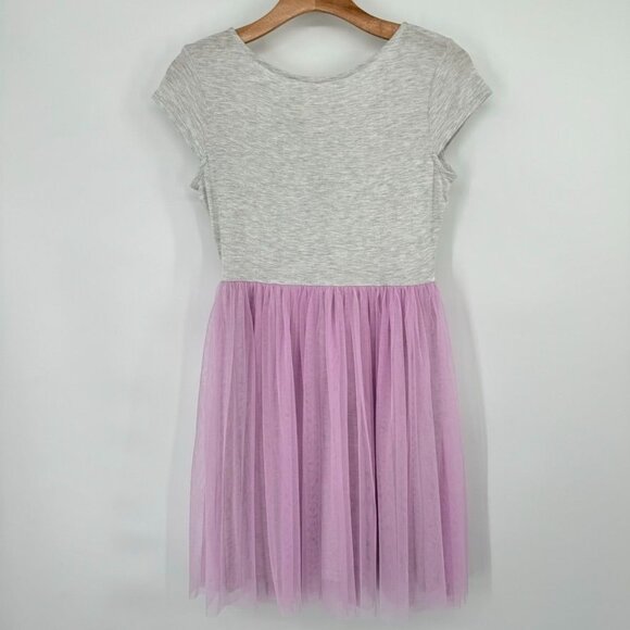 Justice Girls' Unicorn Sequin Dress Grey & Pink Short Sleeve Size 14 -16 - Picture 8 of 11